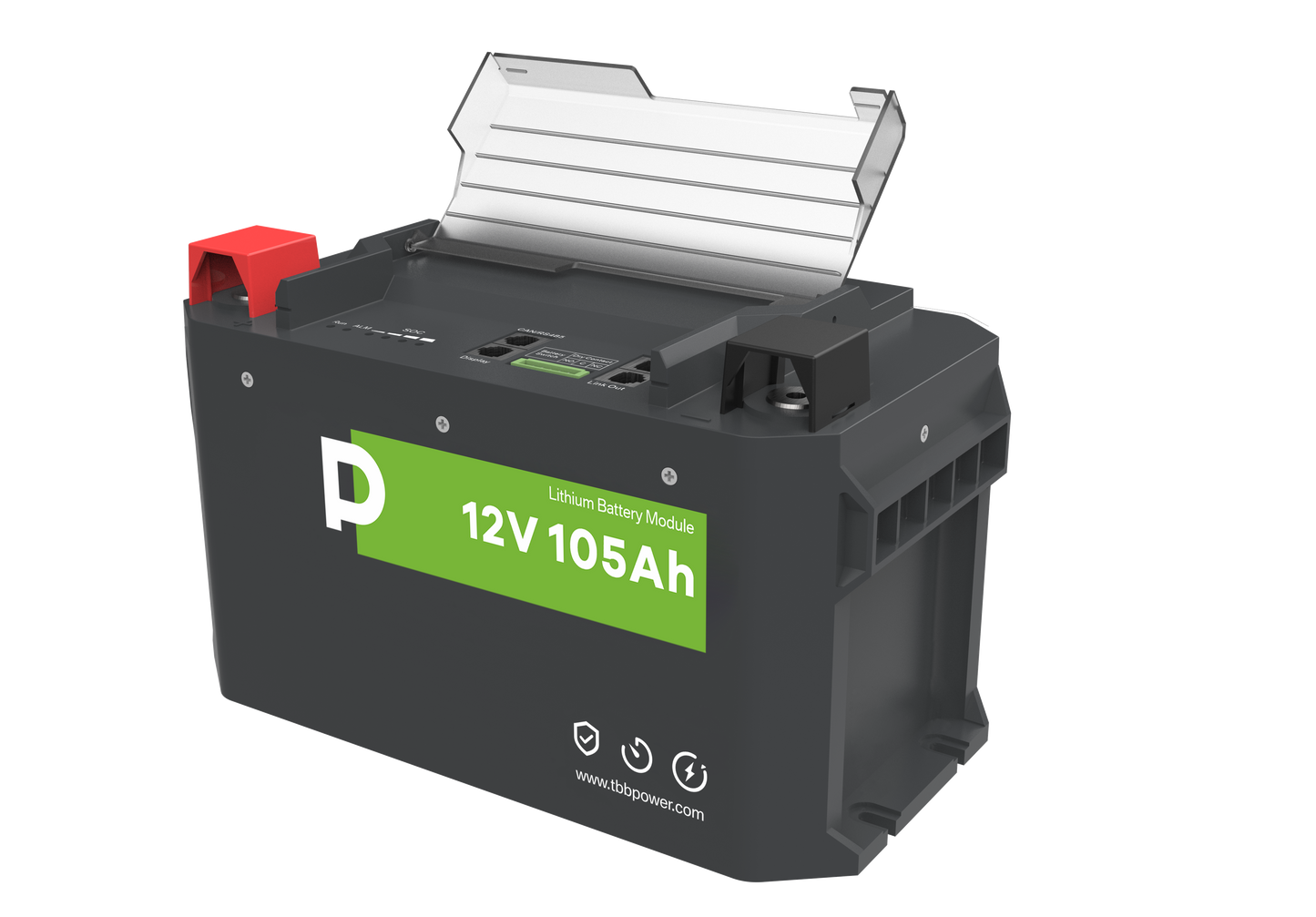 TBB POWER M-Serie 200A Hochstrom Lithium LiFePo4 Batterie 12V 105Ah