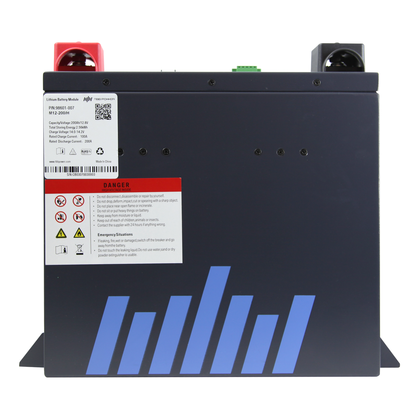 TBB POWER M-Serie Hochleistungs Lithium LiFePo4 Batterie 12V 205Ah