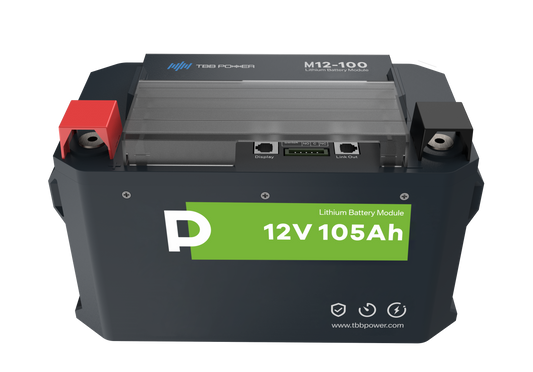 TBB POWER M-Serie 200A Hochstrom Lithium LiFePo4 Batterie 12V 105Ah